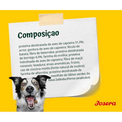 Josera Active Nature é uma ração seca para cão adulto com aves e borrego. Aconselhada para cães ativos, fornecendo toda a energia de que necessitam.