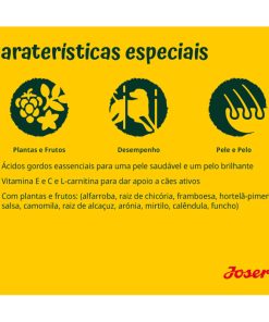 Josera Active Nature é uma ração seca para cão adulto com aves e borrego. Aconselhada para cães ativos, fornecendo toda a energia de que necessitam.
