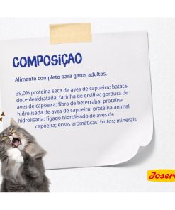Josera DailyCat Grainfree é uma ração seca sem cereais para gatos adultos que adoram carne de aves e precisam de uma dieta sem cereais.