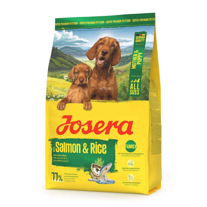 Josera Mother & Puppy - Ração Starter para Cachorros e Cadelas Lactantes - Salmão e Arroz
