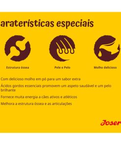 Josera Festival é uma ração seca ideal para cão adulto exigente, com salmão, de ótimo sabor. Esta ração pode ser oferecida ao cão tanto seca, como húmida.