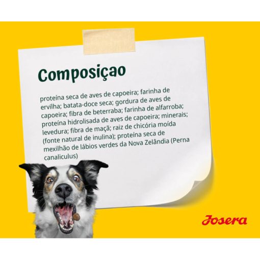 Josera Nature Energetic é uma ração seca para cão adulto, com aves e batata doce, sem cereais. É uma nutrição de alta performance para cães enérgicos