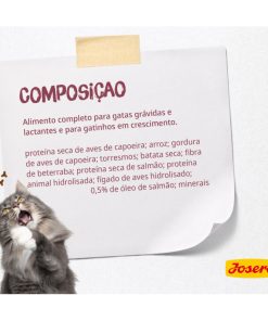 Josera Kitten é uma ração seca gatinhos, até aos 12 meses de idade, e gatas gestantes ou lactantes. É uma ração seca de fácil digestão.