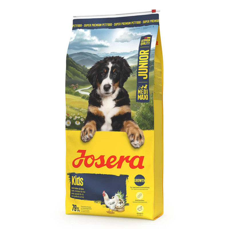 Josera Kids - Ração Seca para Cachorro Médio/Grande - Frango e Arroz