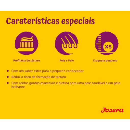 Josera Mini Well é uma ração seca para cão adulto mini, formulado à base de carne de aves, e garante uma elevada digestibilidade e tolerância.