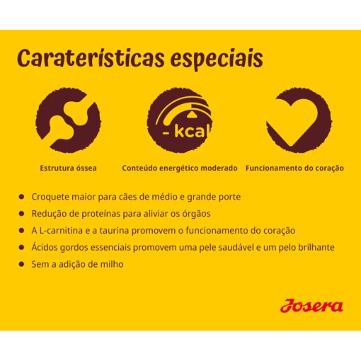 Josera Optiness é uma ração seca para cão adulto de médio/grande porte, com borrego e fontes de hidrato de carbono de elevada qualidade.