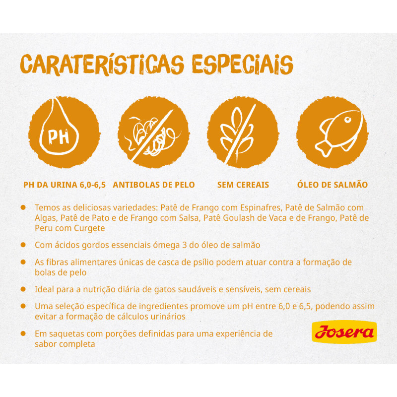 Josera Alimento em Patê para Gato Adulto - Peru e Curgete 85 GR - Image 2