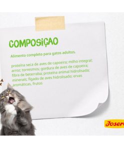 Josera Sensicat é uma ração seca para gato adulto com estômago sensível e exigente, devido à sua elevada digestibilidade.