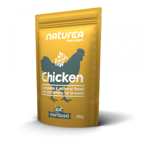 Naturea Wetfood Gato e Gatinho Frango 85 GR