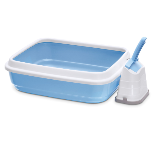 Tabuleiro Gato Duo Rebordo Paprotecçao Branc/Azul