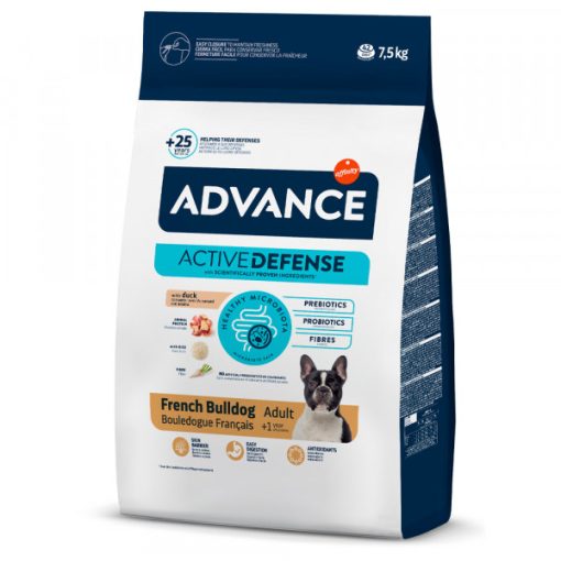 Advance Bulldog Francês Cão Adulto - Ração Seca Pato e Arroz 7,5 KG