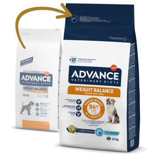 Advance VET Dog - Weight Balance - Ração Seca para Cão Adulto para Perda de Peso