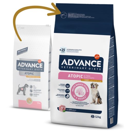 Advance VET Dog - Atopic -  Ração Seca de Coelho para Cães com Atopia