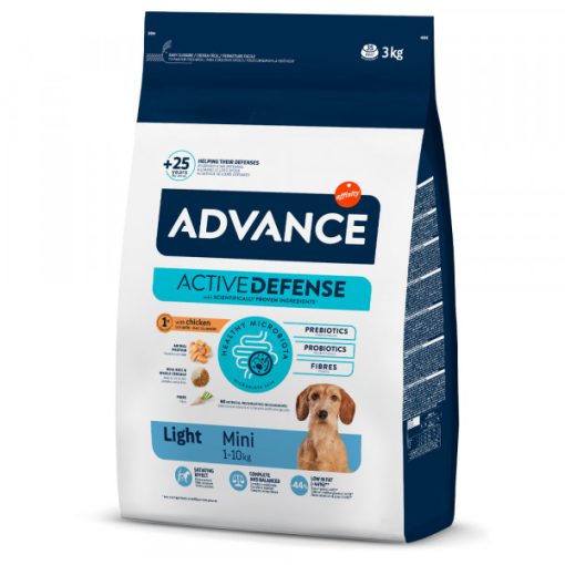 Advance Light Cão Mini Adulto - Ração Seca Frango e Arroz