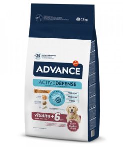 Advance Senior Vitality +6 Maxi - Ração Seca para Cão com +6 Anos - Frango e Arroz 12 KG