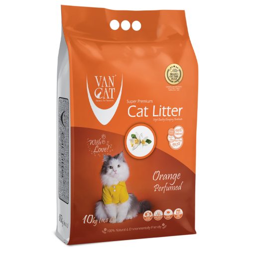 Vancat - Areia com perfume a laranja para gato 10KG