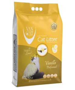 Vancat - Areia de baunilha para gato 10KG