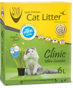 Vancat - Areia antibacteriana para gato Clinic Ultra Sensetive 6LT