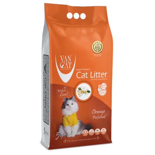 Vancat - Areia com perfume a laranja para gato 5KG