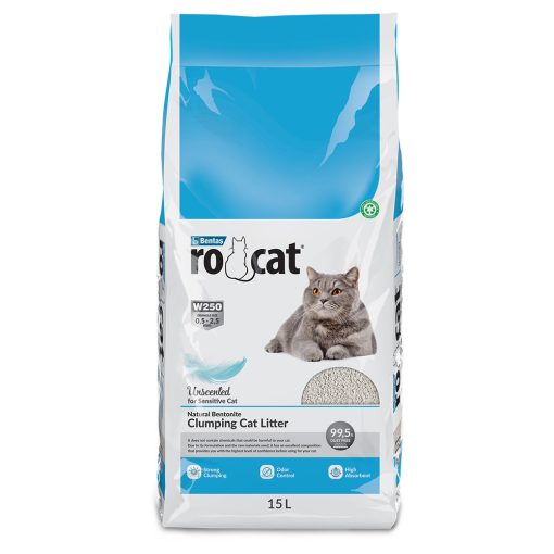 Rocat - Areia natural  sem perfume para gato 15L