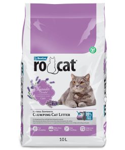 Rocat - Areia aglomerante de lavanda para gatos 10L